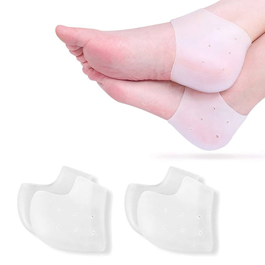Silicone Gel Heel Pad Socks – Anti Crack Heel Protector, Moisturizing Foot Care Socks for Pain Relief & Support (Unisex)