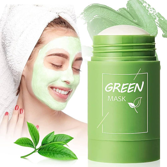 Green Tea Mask Stick, Green Tea Deep Cleanse Mask, Green Tea Mask Stick Blackhead Remover, Green Tea Clay Mask, Poreless Deep Cleanse Green Tea Mask for Face (1PCS)