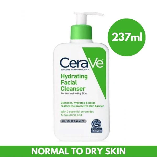 CeraVe Hydrating Facial Cleanser For Normal to Dry Skin