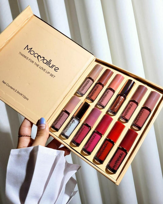 MocAllure 12 PC Matte Lip Gloss Set