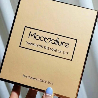 MocAllure 12 PC Matte Lip Gloss Set