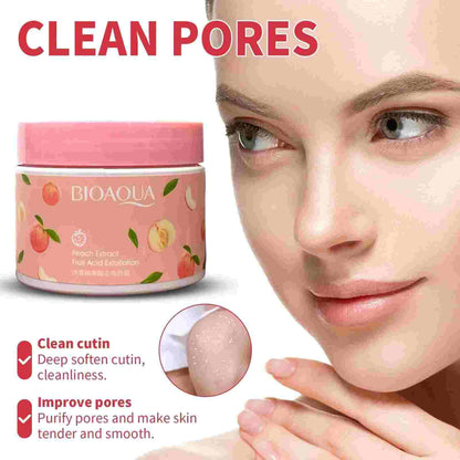 Bioaqua peach extract exfoliating face gel cream